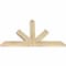 Ekena Millwork Saratoga Rough Sawn Timber Gable Bracket, Douglas Fir, 48"W x 28"H x 2"D x 4"F, 14/12 Pitch GBW048X28X0204SAR00RDF - alternate 5